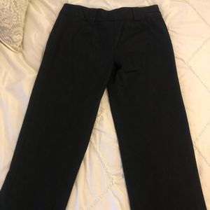 Solid Black Cotton Spandex Capri Pant Size 1